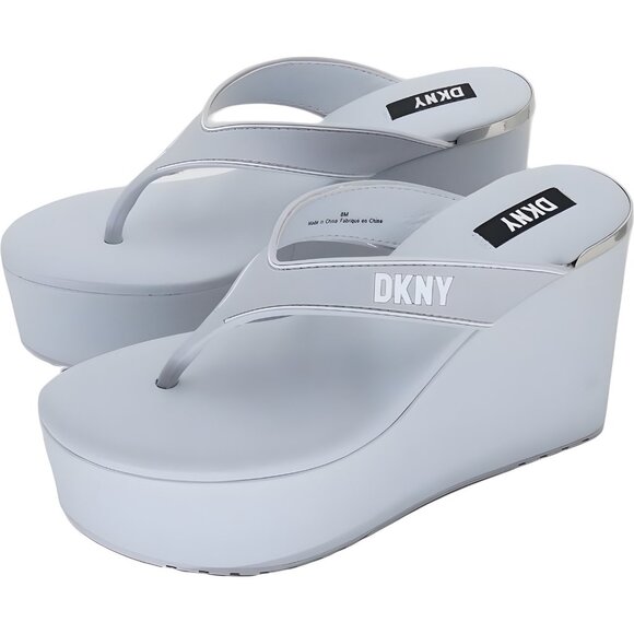 DKNY Womens Trina Platform Wedge Halogen Blue Womens US 8M - Picture 2 of 6